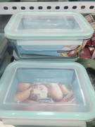 韩国进口钢化玻璃微波炉冰箱保鲜盒套装，1100和1900两款容量