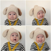 男童帽子秋冬婴儿韩版婴幼儿兔子耳朵毛绒绒保暖护耳帽子宝宝