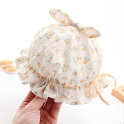 婴儿帽子夏季薄款防晒帽，遮阳帽宝宝女可爱超萌婴幼儿胎帽新生儿
