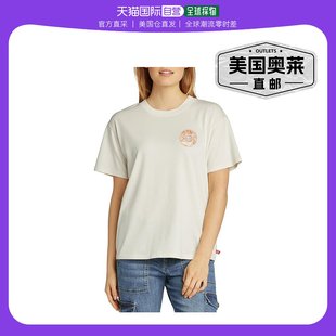 dickiesWomens Logo Boyfriend T-Shirt - cream 美国奥莱直
