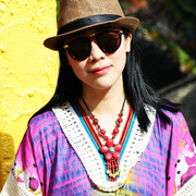 泰国花瓣项链女民族风长款毛衣链子复古饰品波西米亚时尚吊坠饰品