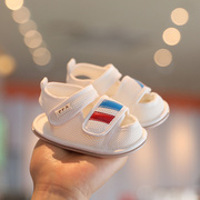 婴儿鞋夏季0-1岁男女宝宝学步鞋软底防滑6-12个月婴幼儿不掉鞋透9