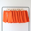 夏季薄款纯棉毛圈布抽绳橘色 橙色 橘色卫裤短裤男女运动bf风宽松