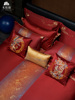 高端中国风120支长绒棉婚庆四件套全棉纯棉被套大红中式床上用品
