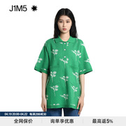 J1M5买手店 EENK 22SS 超大提花马球针织衫短袖设计师品牌女春夏