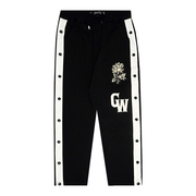 GRAF原创品牌暗黑系列骷髅天使长颈鹿白花朵工装休闲排扣长裤