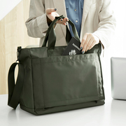 韩版简约商务男女，尼龙大容量单肩包旅行斜跨手提包电脑公文包