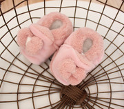 外贸新生儿女宝宝加绒可爱袜鞋 0-2个月婴儿春秋保暖袜子室内鞋子