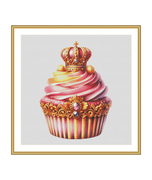 Enjoy1059-皇家杯子蛋糕系列之红色宝石19 原创十字绣套件
