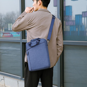 男士手提包竖款休闲单肩斜挎包大容量电脑包，文件包商务(包商务)公文包定制