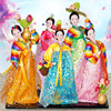 韩国朝鲜娃娃人偶人形绢人娃娃，料理酒店婚庆，工艺装饰品摆件民俗