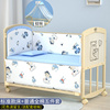 婴儿床实木无漆环保宝宝，床儿童床新生儿，拼接大床婴儿摇篮床床+