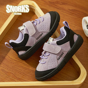snorks女童运动鞋儿童德训鞋，2024秋季轻便宝宝，跑步鞋男童板鞋
