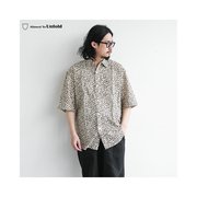 日本直邮0701-33111允许展开豹纹，短袖衬衫图案衬衫男装上衣