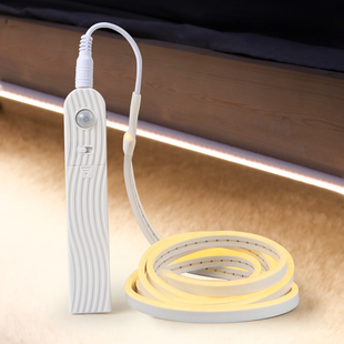 免布线感应灯带充电led灯条人体无线电池，氛围智能展示柜衣柜床下