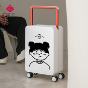 姿旅宽拉杆行李箱20寸登机箱旅行箱密码箱万向轮男女学生个性涂鸦