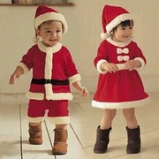圣诞节服装圣诞服装男女童圣诞演出服儿童圣诞服饰欧美老人套装