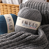 混纺羊毛中粗线手工编织毛衣，外套帽子围巾，米色毛线团(毛线团)hot