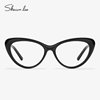 shawnlee猫眼眼镜眼睛镜框欧美女，时尚装饰近视镜，板材黑框可配度数