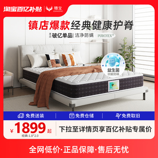 穗宝椰棕垫硬垫乳胶弹簧席梦思床垫1.8米加厚双人经济型 经典系列