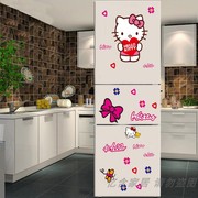 创意三开门冰箱贴纸厨房柜门橱柜装饰画玻璃贴墙壁贴画防水可移除