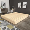 实木榻榻米床架现代简约地台，床1.8米出租房，用矮床单人床1.5高箱床
