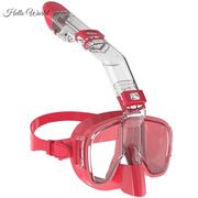 成人儿童游泳眼镜可呼吸全干潜水面罩水下呼吸管训练浮潜装备防雾