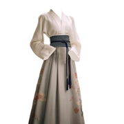 大码胖妹妹女秋季连衣裙子，中式国风改良版马面裙汉服日常古风