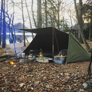 庇护所户外露营帐篷野外装备加厚屋脊天幕防雨野营过夜便携式折叠