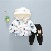 男童加厚棉衣宝宝保暖棉袄1岁儿童卡通加绒棉服婴儿冬外套装4