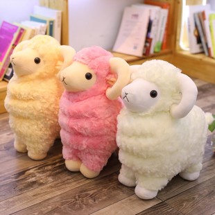 可爱冰糖炖雪梨，喻言同款小羊公仔玩偶小绵羊，毛绒玩具娃娃儿童女孩