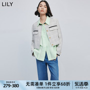 lily2024春女装复古优雅小香风温柔时尚百搭气质，通勤款短外套