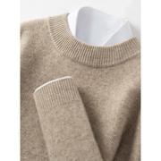 鄂尔多斯产秋冬100纯山羊绒，男半高领纯色，针织衫百搭打底加厚