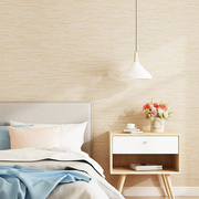 无纺布墙纸现代简约纯色，素色日式亚麻卧室，客厅酒店宾馆装修壁纸