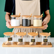 厨房调味罐玻璃家用轻奢调料罐子组合套装创意盐糖味精调料盒防潮