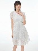 奥特莱斯专品牌，尾货撤柜夏季简单大方纯色连衣裙折扣女装
