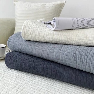 北欧简约现代纯色全棉布艺四季通用防滑沙发垫子纯棉加厚坐垫靠背