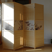 屏风隔断折屏玄关中式日式简约现代屏风，室内隔断竹子实木时尚屏风