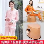 产后月子服孕妇哺乳睡衣，秋冬薄款纯棉时尚，家居服产妇月子喂奶套装