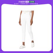 香港直邮潮奢 Madewell 女士9  中腰短款牛仔裤白色牛仔裤(纯色)