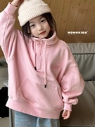 实体店货波拉韩国女男孩小中大童装初高中生秋装亲子立领长袖卫衣
