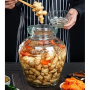 泡菜玻璃瓶玻璃泡菜坛子，升级加厚大口径，腌菜酸菜玻璃罐子密封罐
