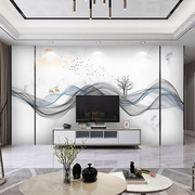 北欧电视背景墙壁纸现代简约客厅沙发仿大理石影视墙布8d立体壁画