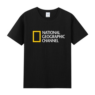 National Geographic国家地理杂志周边印花衣服纯棉圆领短袖T恤男