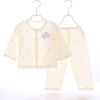 婴儿衣服夏季薄款男女，宝宝3-6月1-2岁纯棉长袖分体，套装无骨空调服