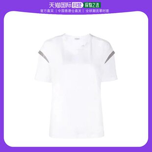 香港直邮brunellocucinelli女士，白色t恤m0a45bm400-c159