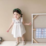 女童连衣裙24夏款韩版婴幼儿童草莓刺绣公主裙夏季薄款裙子