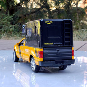 132皮卡房车合金汽出模型，声光回力儿童玩具旅行车卡车货车带斗