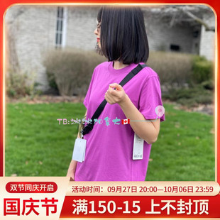 lululemonallyourboyfriend经典舒适透气圆领纯色，短袖t恤