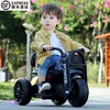 儿童电动摩托车可坐人充电玩具车大号三轮车，双驱两轮电瓶车遥控车